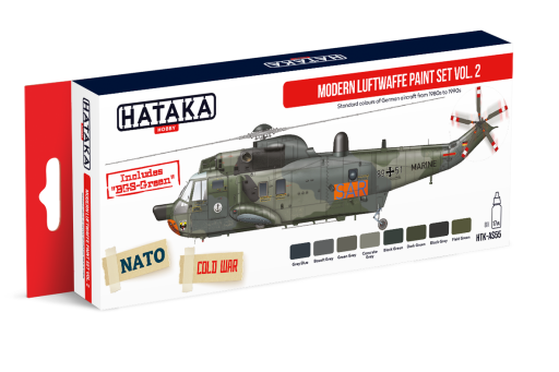 HTK-AS55 Modern Luftwaffe paint set vol. 2, 8x17ml
