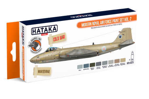 HTK-CS73 Modern Royal Air Force paint set of 8 x 17ml vol. 2 --> ORANGE LINE