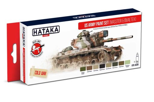 HTK-AS99  US Army paint set (MASSTER & DUALTEX) farby modelarskie