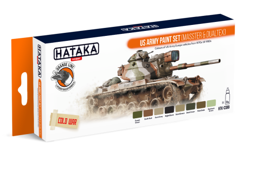 HTK-CS99 US Army paint set (MASSTER & DUALTEX) farby modelarskie