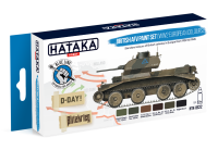 HTK-BS22 British AFV paint set (WW2 European colours) -- BLUE LINE