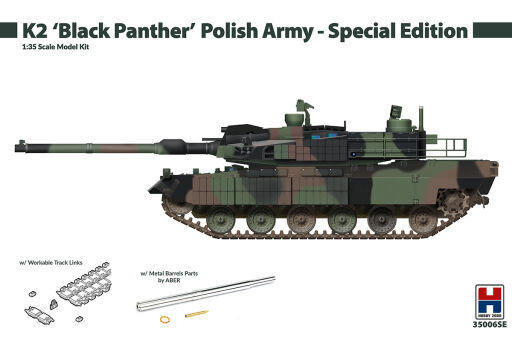H2K35006SE K2 'Black Panther' Polish Army - Special Edition pojazdy wojskowe do sklejania