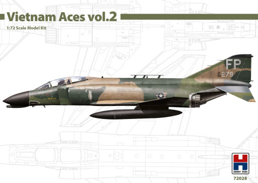 H2K72028 F-4D Phantom II - Vietnam Aces 2 ex Hasegawa Model samolotu do sklejania