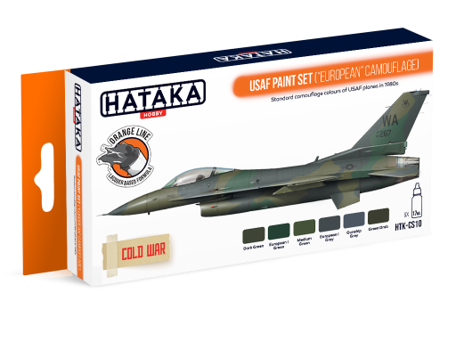 HTK-CS10 USAF Paint Set European Camouflage 6 x 17ml--> ORANGE LINE