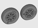 ASQ48071 1/48 F4U Corsair Cross Thread Wheels set