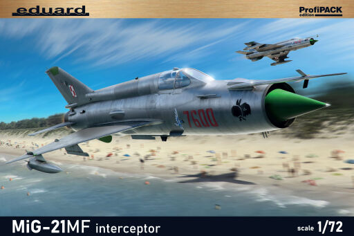 EDU70141 MiG-21MF interceptor  1/72 Model samolotu do sklejania