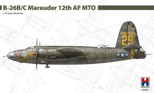 H2K72057 B-26B/C Marauder Model samolotu do sklejania