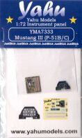 YMA7333 Mustang III (P-51 B/C) – instrument panel 1/72