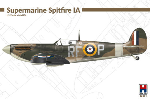 H2K32001 Supermarine Spitfire IA, ex Revel + Cartograf, pMask, żywica Model samolotu do sklejania