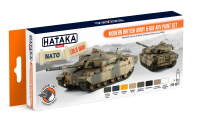 HTK-CS77 Modern British Army & RAF AFV paint set --> ORANGE LINE