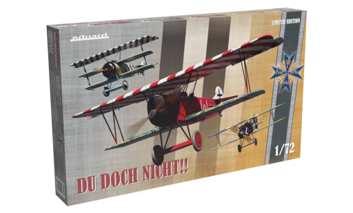 EDU2135 Du doch nicht!! Albatros D.V, Fokker Dr. I & Fokker D.VII 1/72 Limited Edition Model samolotu do sklejania