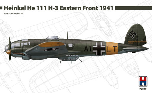 H2K72049 Heinkel He-111 H-3 Eastern Front 1941 (HASEGAWA + Cartograf ) Model samolotu do sklejania