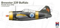 H2K72011 Brewster 239 Buffalo Finnish Aces 1942 ex Hasegawa