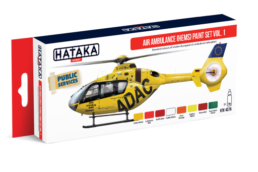 HTK-AS76 Air Ambulance (HEMS) paint set vol. 1 farby modelarskie
