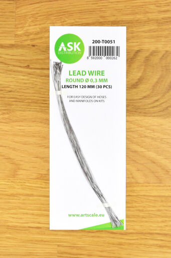 T0051 Lead Wire - Round Ø 0,3 mm x 120 mm (30 pcs)