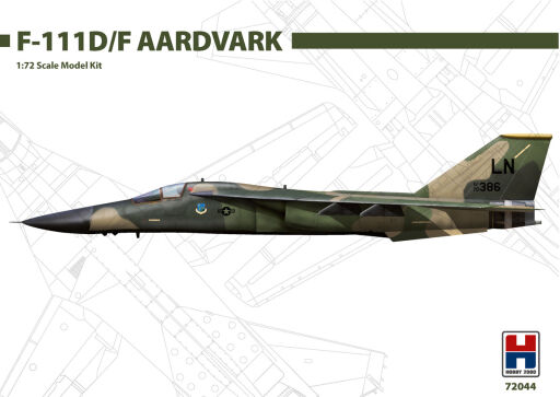 H2K72044 F-111 D/F Aardvark (HASEGAWA + Cartograf + Pmask) Model samolotu do sklejania