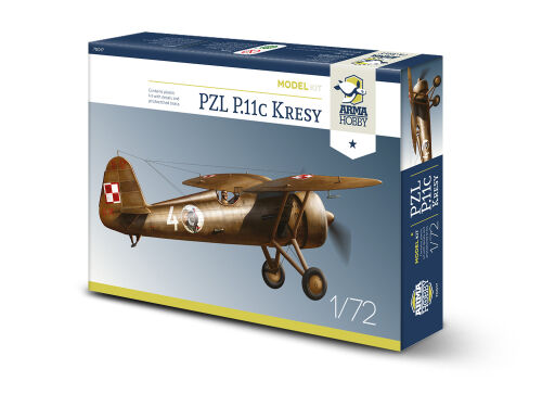 70017 PZL P.11c 'Kresy' Model Kit 1/72 Model samolotu do sklejania