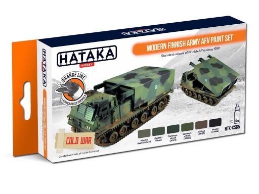 HTK-CS65 Modern Finnish Army AFV paint set -- ORANGE LINE farby modelarskie