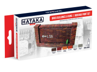 HTK-AS45 Brick buildings & ruins diorama paint set