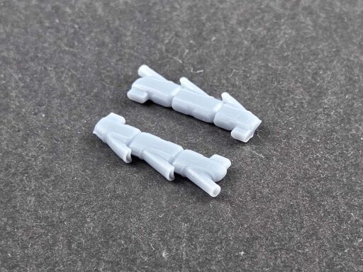 58006a Rury wydechowe Hurricane 1/48 - wczesne - 1/48 Wydruk 3D