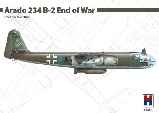 H2K72040 Arado 234 B-2 End of War ex-Dragon Model samolotu do sklejania