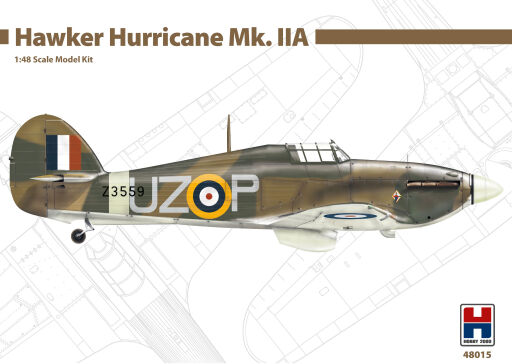 H2K48015 Hawker Hurricane Mk.IIA Model samolotu do sklejania