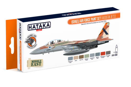 HTK-CS62 Israeli Air Force paint set (modern jets) --> ORANGE LINE farby modelarskie