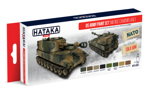HTK-AS51 US Army paint set (MERDC camouflage) farby modelarskie