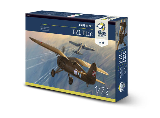 70015 PZL P.11c Expert Set 1/72 Model samolotu do sklejania