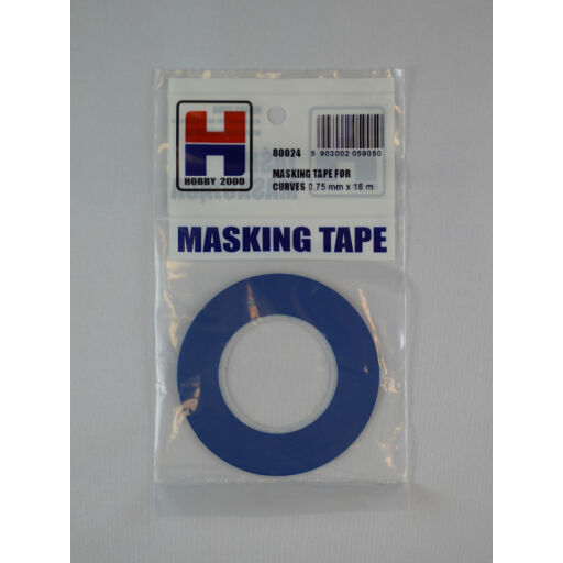 H2K80024 Masking Tape For Curves 0.75mm x 18m 