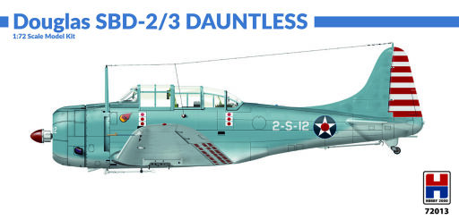 H2K72013 Douglas SBD-2/3 Dauntless ex Hasegawa Model samolotu do sklejania