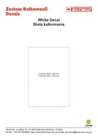 TCH32040 Biała kalkomania 