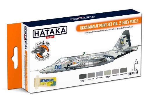 HTK-CS109 Ukrainian AF paint set vol. 2 (Grey Pixel) -- ORANGE LINE farby modelarskie
