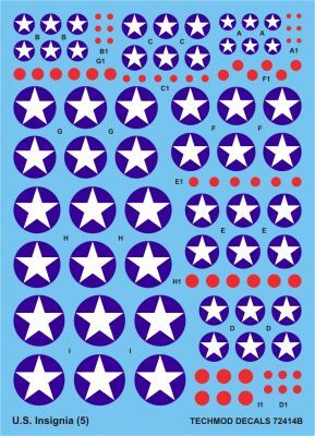 TCH72414 U.S. Insignia  kalkomania modelarska