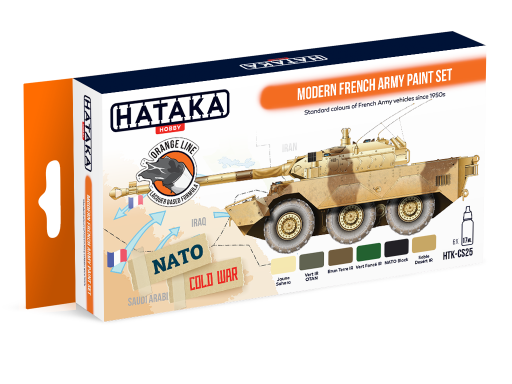 HTK-CS25 Modern French Army paint set --> ORANGE LINE farby modelarskie