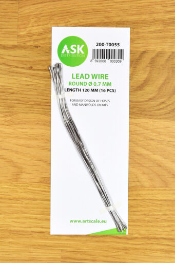 T0055 Lead Wire - Round Ø 0,7 mm x 120 mm (16 pcs)