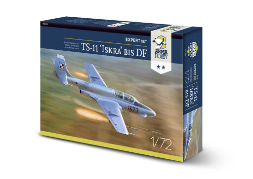 70003 TS-11 Iskra bis DF - Expert set 1/72 Model samolotu do sklejania