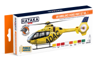 HTK-CS76 Air Ambulance (HEMS) paint set vol. 1 -- ORANGE LINE
