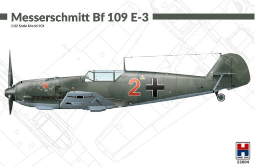 H2K32004 Messerschmitt Bf 109 E-3 ex Dragon + Cartograf Model samolotu do sklejania