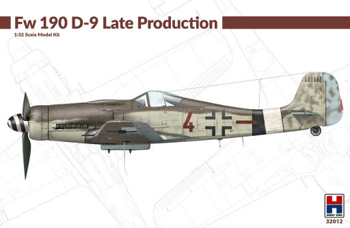 H2K32012 Fw 190 D-9 Late Production Model samolotu do sklejania