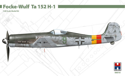 H2K48018 Focke-Wulf Ta 152 H-1 ex Dragon + Cartograf Model samolotu do sklejania
