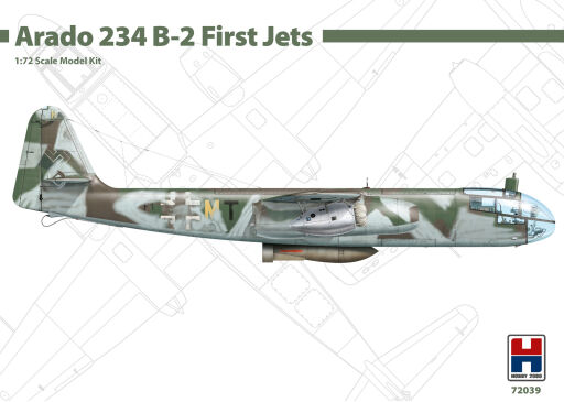 H2K72039 Arado 234 B-2 First Jets ex-Dragon Model samolotu do sklejania