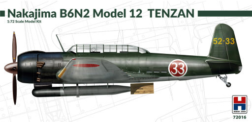 H2K72016 Nakajima B6N2 Model 12 Tenzan - ex Fujimi Model samolotu do sklejania