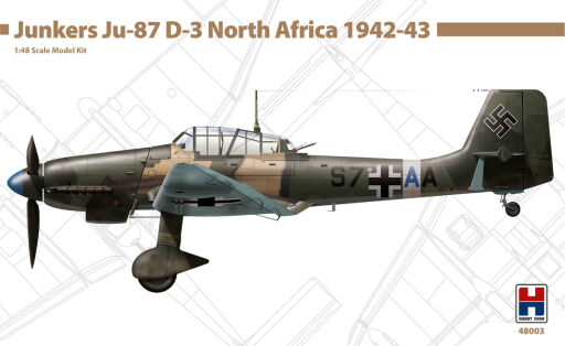 H2K48003 Junkers Ju-87 D-3 North Africa 1942-43 ( ex HASEGAWA ) Model samolotu do sklejania