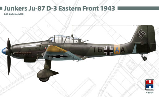 H2K48004 Junkers Ju-87 D-3 Eastern Front 1943 ( ex HASEGAWA + Cartograf ) Model samolotu do sklejania