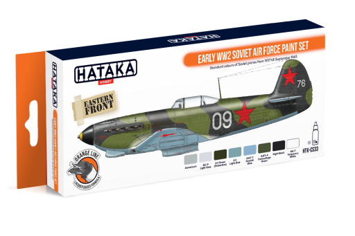 HTK-CS33 Early WW2 Soviet Air Force paint set --> ORANGE LINE Model samolotu do sklejania