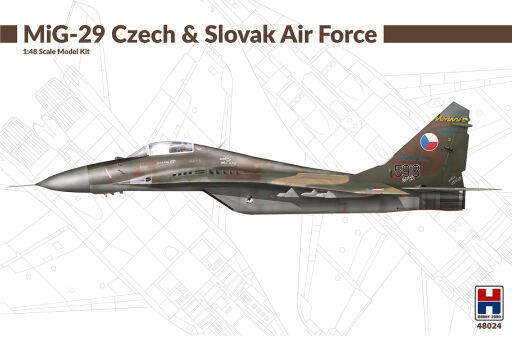 H2K48024 MiG-29 Czech & Slovak Air Force Model samolotu do sklejania