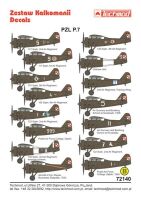 TCH72140 PZL P.7a Decal Set