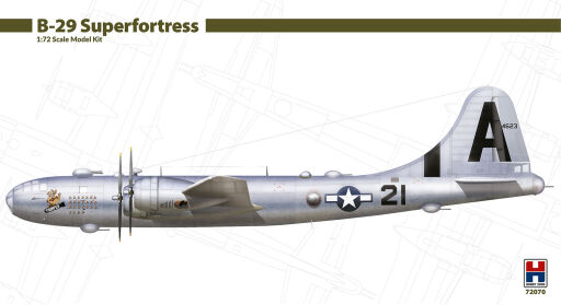 H2K72070 - B-29 Superfortress  - ACADEMY + CARTOGRAF + MASKI Model samolotu do sklejania