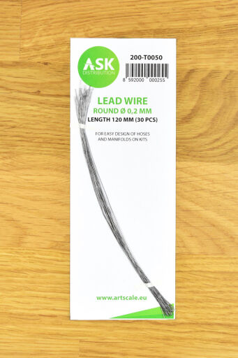 T0050 Lead Wire - Round Ø 0,2 mm x 120 mm (30 pcs)